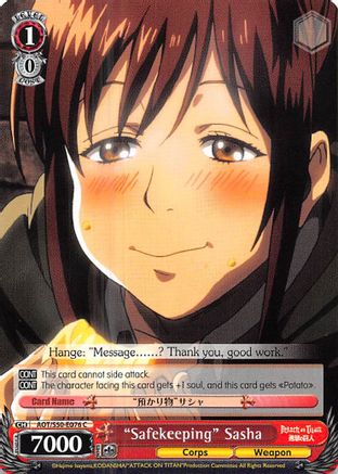 "Safekeeping" Sasha (AOT/S50-E076 C) - Attack on Titan Vol. 2