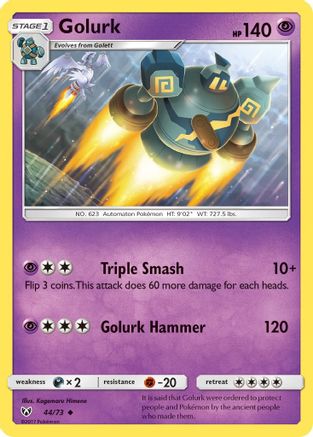 Golurk 044/73  Shining Legends - Uncommon