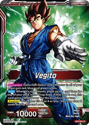 Vegito // Fusion Warrior Super Saiyan Vegito (BT2-001) - Union Force