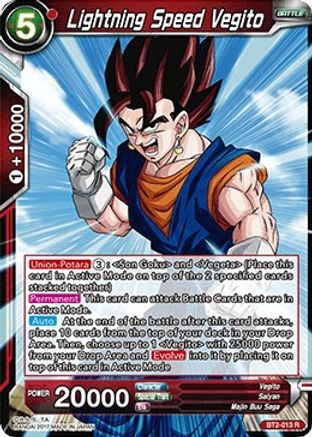 Lightning Speed Vegito (BT2-013) - Union Force