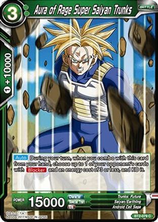Aura of Rage Super Saiyan Trunks (BT2-079) - Union Force