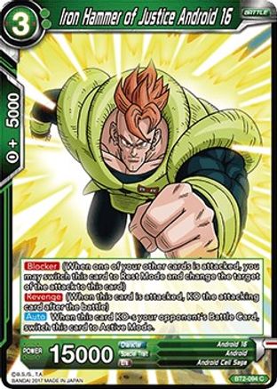 Iron Hammer of Justice Android 16 (BT2-094) - Union Force