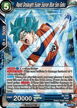 Rapid Onslaught Super Saiyan Blue Son Goku (P-022) - Promotion Cards
