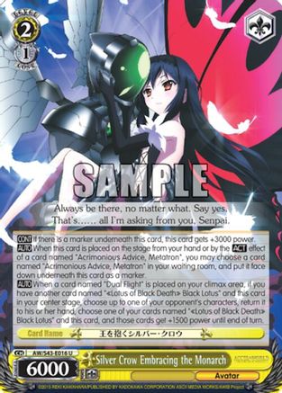 Silver Crow Embracing the Monarch (AW/S43-E016 U) - Accel World -Infinite Burst-