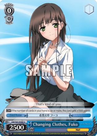 Changing Clothes, Fuko (AW/S43-E086 U) - Accel World -Infinite Burst-