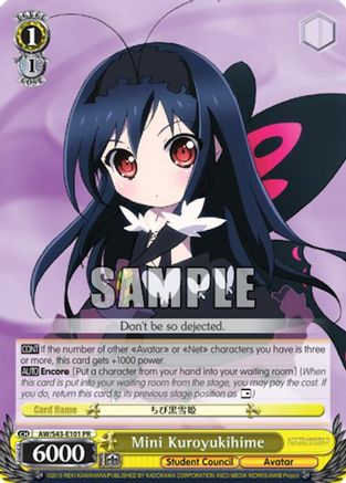 Mini Kuroyukihime (AW/S43-E101 PR) - Accel World -Infinite Burst-