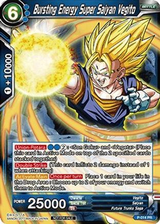 Bursting Energy Super Saiyan Vegito (Non-Foil Version) (P-014) - Promotion Cards