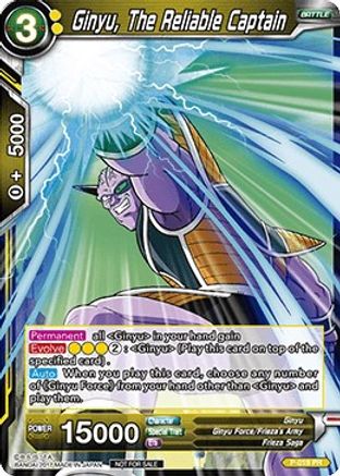 Ginyu, The Reliable Captain (Non-Foil Version) (P-019) - Promotion Cards