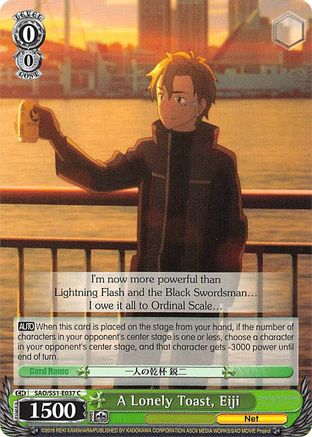 A Lonely Toast, Eiji (SAO/S51-E037 C) - Sword Art Online The Movie: -Ordinal Scale-