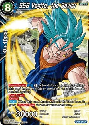 SSB Vegito, the Savior (EX01-04) - Expansion Deck Box Set 01 Mighty Heroes