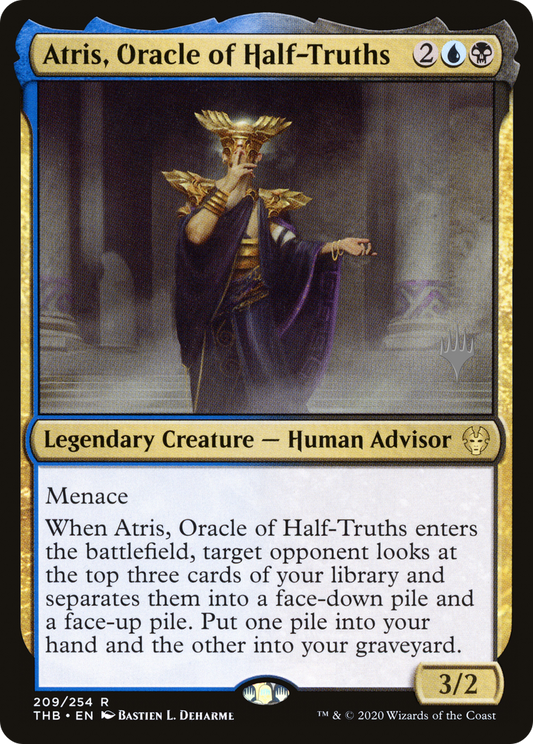 Atris, Oracle of Half-Truths (PPTHB-209P) - Theros Beyond Death Promos Foil