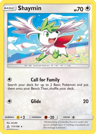 Shaymin (111) 111  - Reverse Holofoil SM  Ultra Prism - Rare