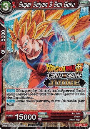 Super Saiyan 3 Son Goku (P-003) - Judge Promotion Cards