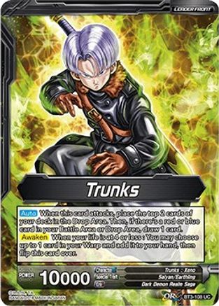 Trunks // Super Saiyan Trunks, Protector of Time (BT3-108) - Cross Worlds Foil