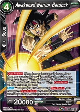 Awakened Warrior Bardock (BT3-110) - Cross Worlds Foil