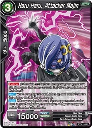 Haru Haru, Attacker Majin (2018) (BT3-120) - Cross Worlds Foil