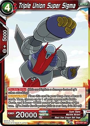 Triple Union Super Sigma (BT3-021) - Cross Worlds Foil