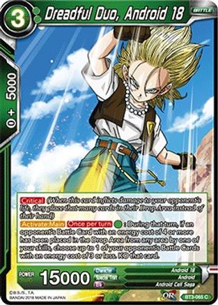 Dreadful Duo, Android 18 (BT3-065) - Cross Worlds Foil