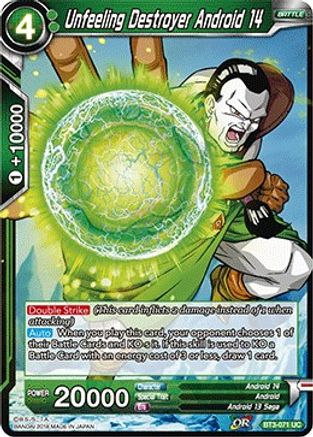 Unfeeling Destroyer Android 14 (BT3-071) - Cross Worlds Foil