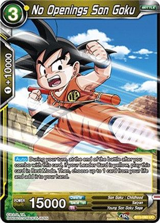 No Openings Son Goku (BT3-090) - Cross Worlds