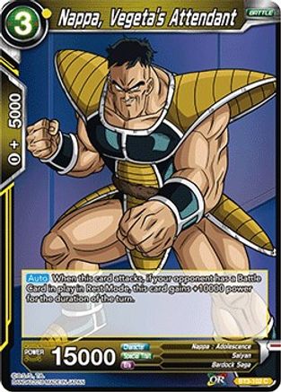 Nappa, Vegeta's Attendant (BT3-102) - Cross Worlds