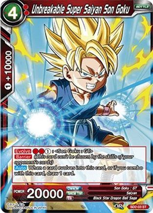 Unbreakable Super Saiyan Son Goku (SD2-03) - Cross Worlds