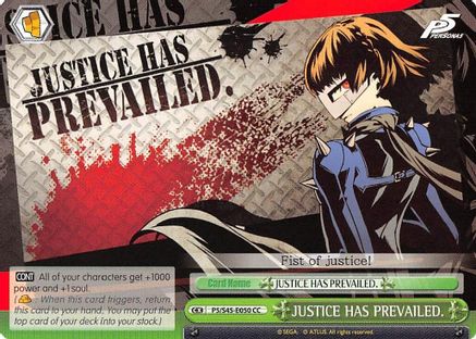 JUSTICE HAS PREVAILED. (P5/S45-E050 CC) - Persona 5