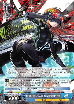 Futaba as ORACLE & Necronomicon (P5/S45-E081 R) - Persona 5