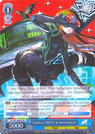 Futaba as ORACLE & Necronomicon (SR) (P5/S45-E081S SR) - Persona 5