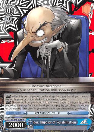 Igor: Imposer of Rehabilitation (P5/S45-E085 U) - Persona 5