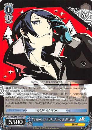 Yusuke as FOX: All-out Attack (P5/S45-E095 C) - Persona 5