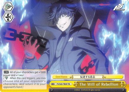 The Will of Rebellion (P5/S45-TE09 TD) - Persona 5