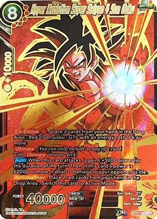Hyper Evolution Super Saiyan 4 Son Goku (BT3-123) - Cross Worlds