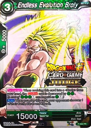 Endless Evolution Broly (P-033) - Judge Promotion Cards