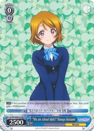 "We are school idols!" Hanayo Koizumi (LL/EN-W02-E186 PR) - Love Live! DX Vol.2