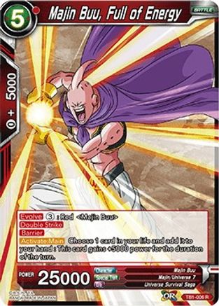 Majin Buu, Full of Energy (TB1-006) - Tournament of Power