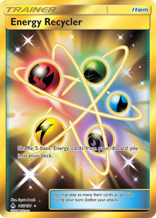 Energy Recycler (Secret) 143/131  - Holofoil SM  Forbidden Light - Secret Rare