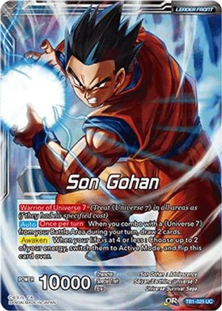 Son Gohan // Son Gohan, Leader of Universe 7 (TB1-025) - Tournament of Power