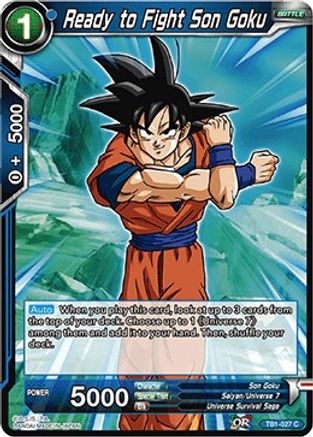 Ready to Fight Son Goku (TB1-027) - Tournament of Power Foil
