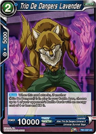 Trio De Dangers Lavender (TB1-037) - Tournament of Power Foil
