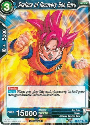 Preface of Recovery Son Goku (P-047) - Promotion Cards