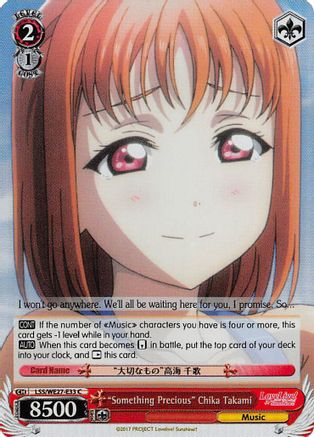 "Something Precious" Chika Takami (Parallel Foil) (LSS/WE27-E33 C) - Love Live! Sunshine!! Extra Booster