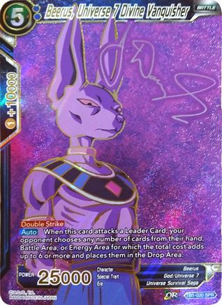 Beerus, Universe 7 Divine Vanquisher (SPR) (TB1-030) - Tournament of Power