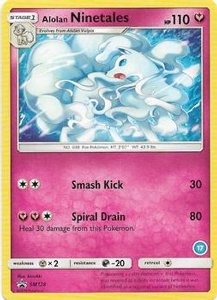 Alolan Ninetales (17) SM128  SM Trainer Kit Alolan Sandslash & Alolan Ninetales - Promo