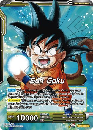 Son Goku // Legacy Bearer Son Goku (BT4-072) - Colossal Warfare