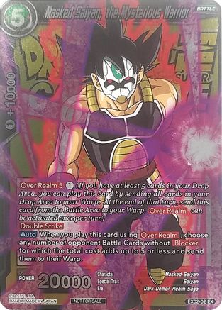 Masked Saiyan, the Mysterious Warrior (Metallic Foil) (Event Pack 2018) (EX02-02) - Promotion Cards Foil