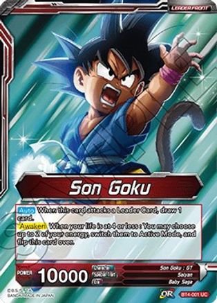 Son Goku // Energy Burst Son Goku (BT4-001) - Colossal Warfare Foil
