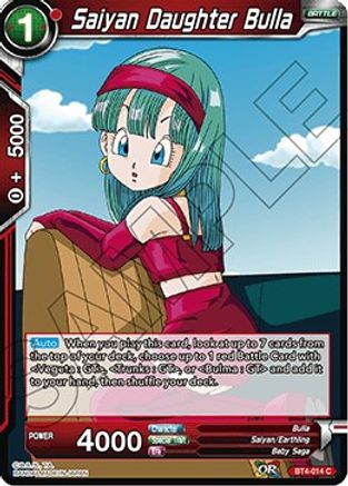 Saiyan Daughter Bulla (BT4-014) - Colossal Warfare Foil