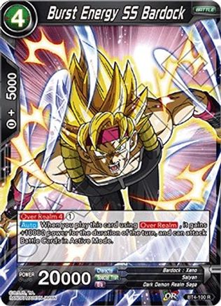 Burst Energy SS Bardock (BT4-100) - Colossal Warfare