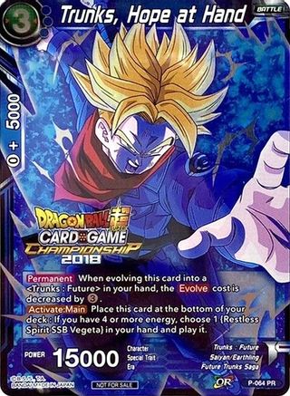 Trunks, Hope at Hand (P-064) - Tournament Promotion Cards